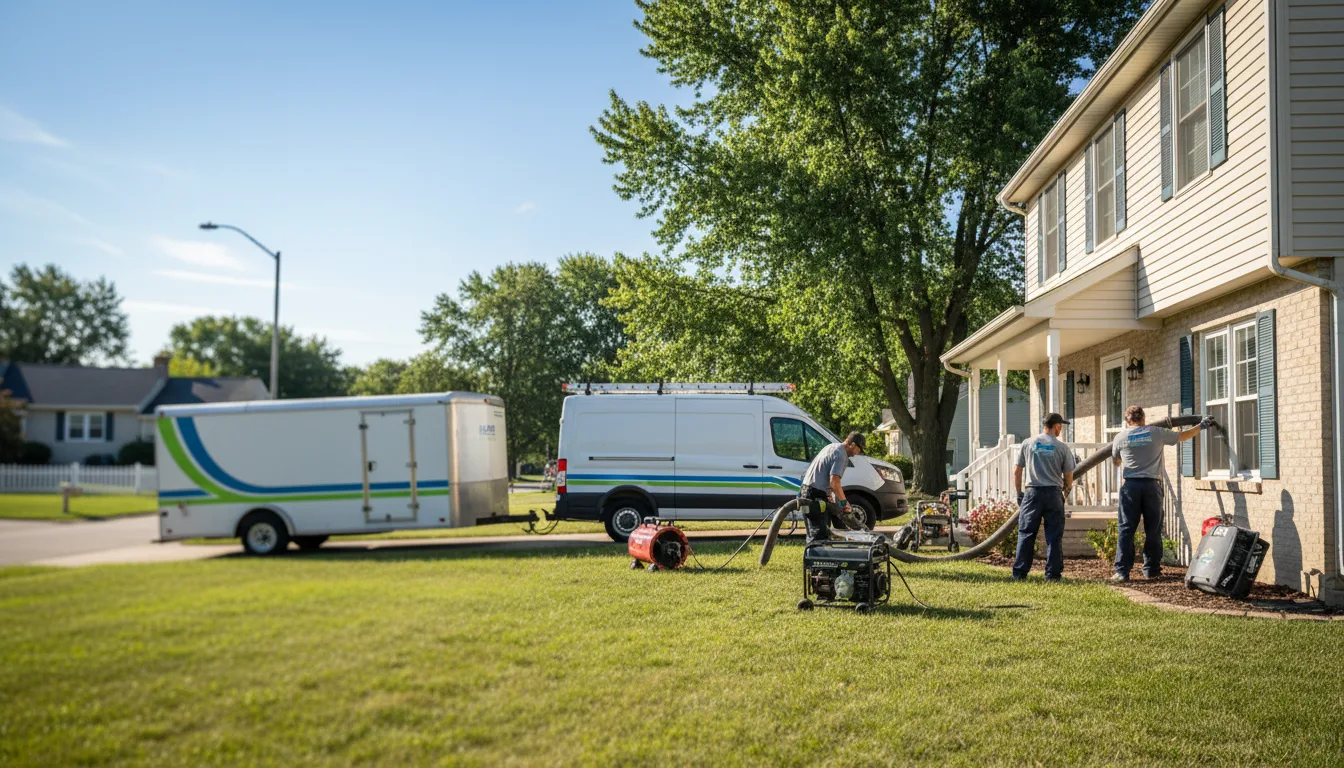 Flooded Basement Restoration And Cleanup With Repair in Scipio, IN near me